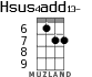 Hsus4add13- для укулеле - вариант 2