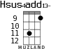 Hsus4add13- для укулеле - вариант 4