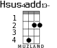 Hsus4add13- для укулеле - вариант 1