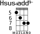 Hsus4add9- для укулеле - вариант 4