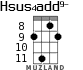 Hsus4add9- для укулеле - вариант 6